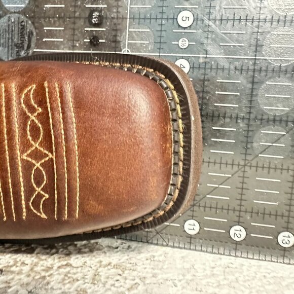 Justin Women Size 7B GY9530 Starlina 11" Tan Frenzy Square Toe Western Boot - Picture 13 of 13